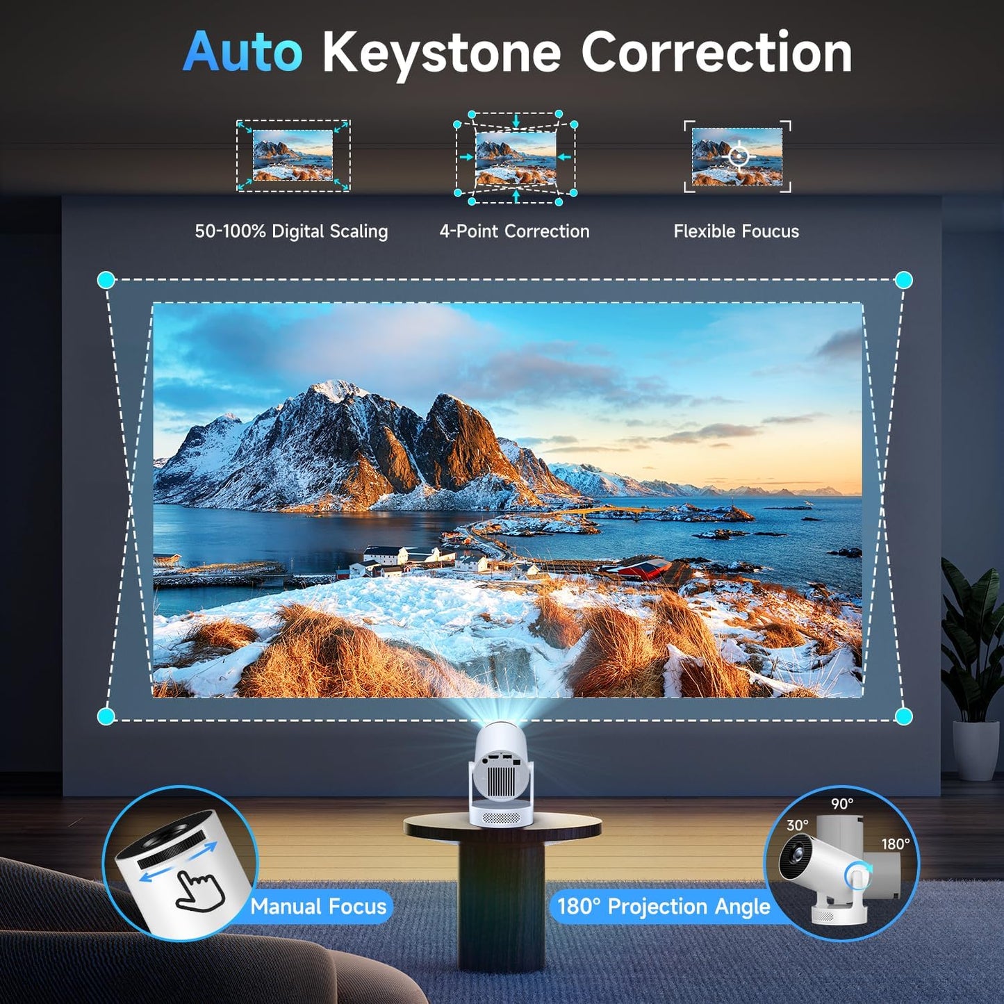 PocketVue - Premium 4K Smart Projector